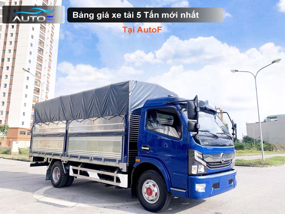 Bảng giá xe tải 5 tấn - Hyundai, Thaco, Isuzu, Hino, Veam, Nissan